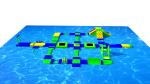 Summer Inflatable Water Obstacles Airtight Park On Lake Ocean