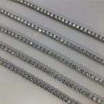 OEM Moissanite Diamond Tennis Necklace Claw Setting Moissanite Necklace Mens In