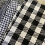 Polyester Fiber Woven Yarn Dyed Checks Fabric For Dresses Suits Pants Jackets