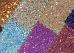 Attractive Style 3D Glitter Fabric Multi Color Pu Glitter Leather Rainbow Chunky