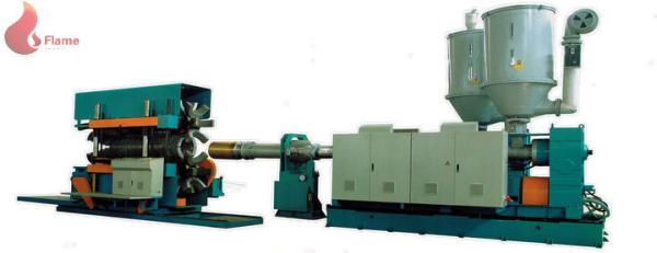 Cheap Double Wall corrugated pipe extrusion line Single / Twin Screw Extruder HDPE/PVC/PP for sale