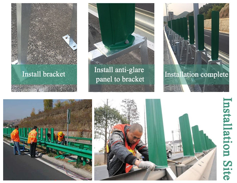 Highway Guardrail Anti Glare Board Facilities flexible Warning Posts