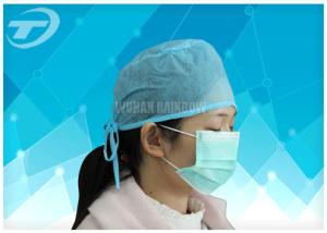 Quality Blue Disposable Nonwoven Doctor Cap/Caps With Tie On Or Elastic 61*14cm wholesale