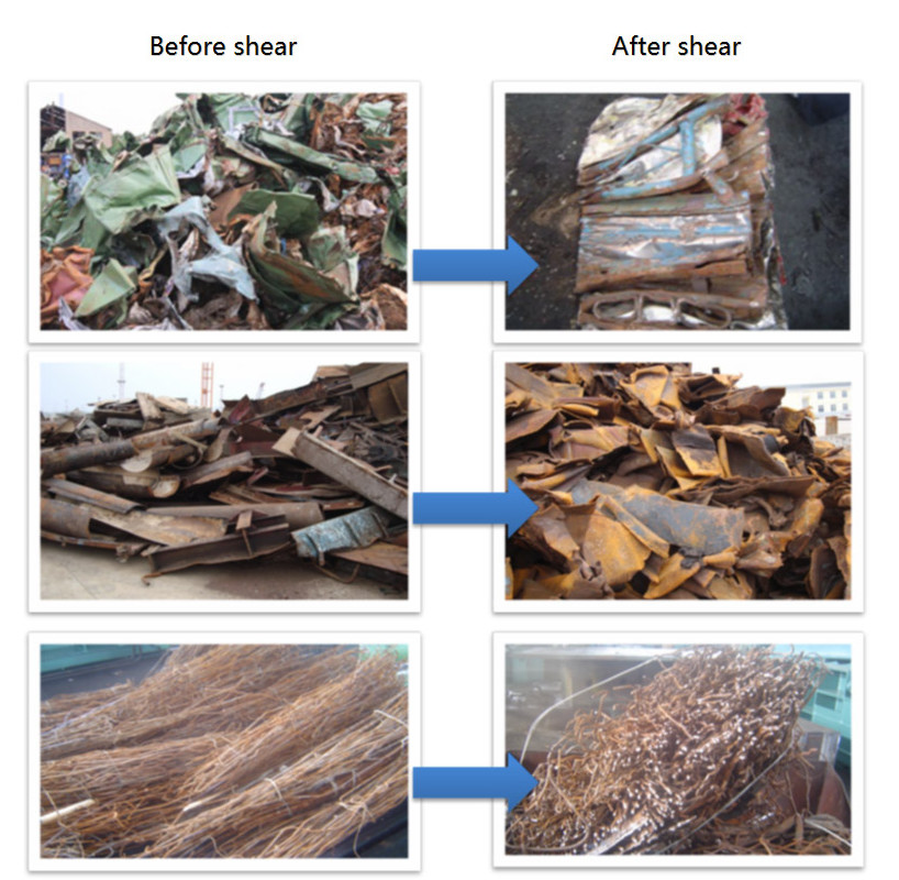 ISO9001 2m Mouth Scrap Metal Shearing Machine For Foundry Industry