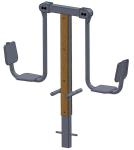 outdoor fitness equipments WPC materials based leg press-LK-Z02