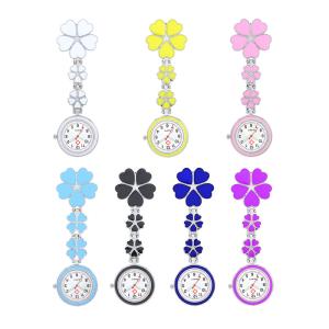 Quality Sakura Nurse Watch Clip Buckle Female High-quality Nurse Chest Watch Luminous Pocket Clock Brooch Nurse Fob Watch Hospit wholesale