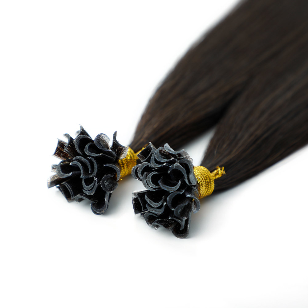 Unprocessed Keratin Ombre Human Hair Extensions Russian Remy U Tip