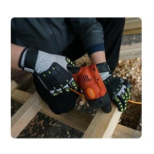 Quality Warehousing Puncture And Abrasion Resistant Impact Safety Nitrile Gloves wholesale
