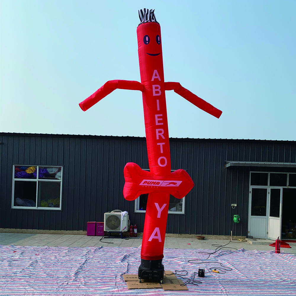 3M Custom Air Dancers Inflatable Tube Man Single Leg Digital Printing