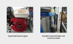 Blue Airless Hydraulic Motor Road Line Marking Machine