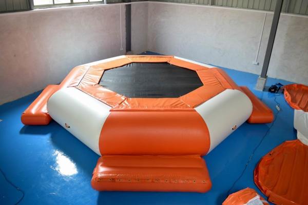 TUV Certificate Inflatable Floating Water Trampoline For Lake