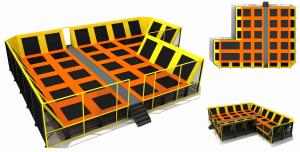 Quality 224M2 China Manufacutre Trampoline Park Indoor Trampoline Park for Kids and Adults China Good Reputation Fashion Product wholesale