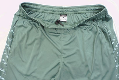 Loose Casaul Type Green 140gsm Fabric Male Jogger Shorts Elastic Waist