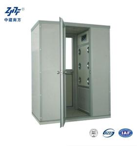 Quality 110V 220V SUS304 Stainless Steel Low Noise Cleanroom Air Shower Cabinet , 12 Nozzles 99.99% Stainless Steel Air Shower Room wholesale