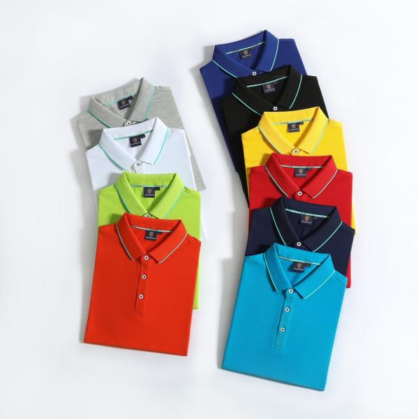 Custom Logo Golf Polo Shirts Quick Dry Short Sleeve Knitted Sport Polo Shirt