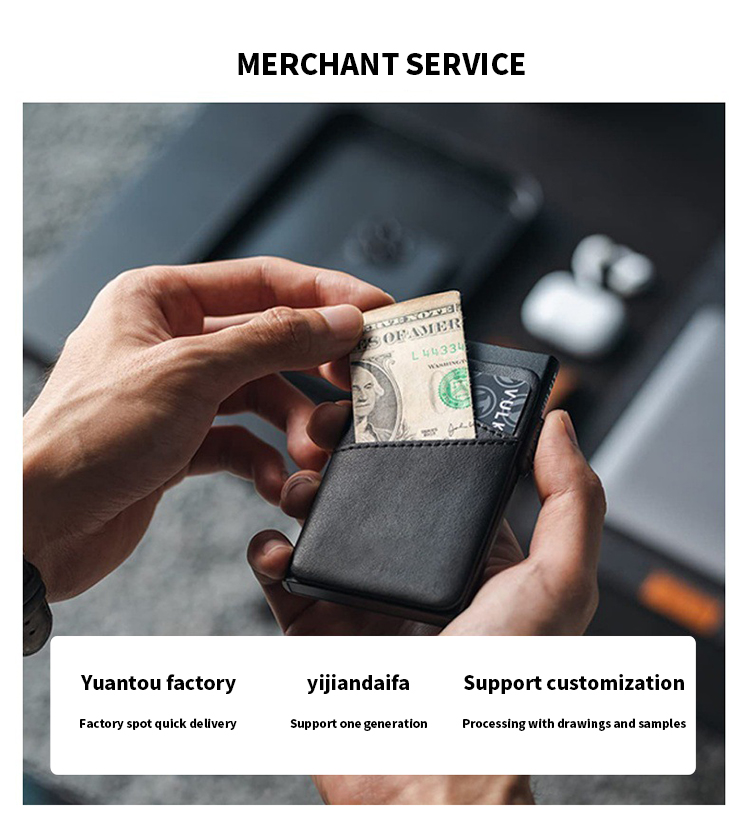RFID Wallet Slim Direct Aluminum Metal Card Case Card Holder for Men Minibook Professional