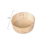 ODM Bamboo Leaf Disposable Dessert Cups Food Container 2.75inch