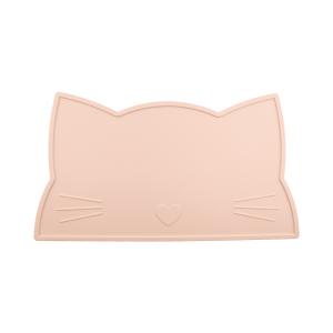 Quality Cat Face Kids Silicone Placemat , Silicone Dining Table Mat Heat Resistant Waterproof feeding mat wholesale
