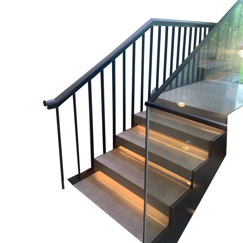 6mm 8mm Laminated Glass Aluminum Glass Balcony Railings Balustrade Handrail