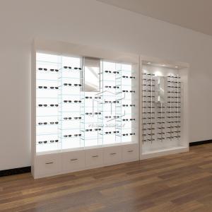 Quality 8mm Temper Glass Retail Optical Store Display Case For Store Monomer Design wholesale