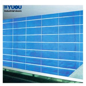 Quality Blue Fireproof PVC Roller Shutter Door Fabric Curtain 50HZ For Supermarket wholesale