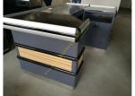 6 Feet Long Supermarket Checkout Counter , Wood And Steel Clothing Shop Cashier