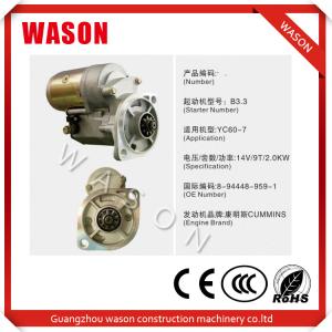 Quality Yuchai Excavator Parts Starter Motor For CUMMINS 8-94448-959-1 8944489591 wholesale