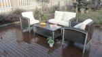 brush alu wicker sofa set