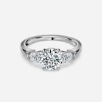 2 Carat Lab Grown Diamond Ring Prong Setting Lab Grown Diamond Wedding Band