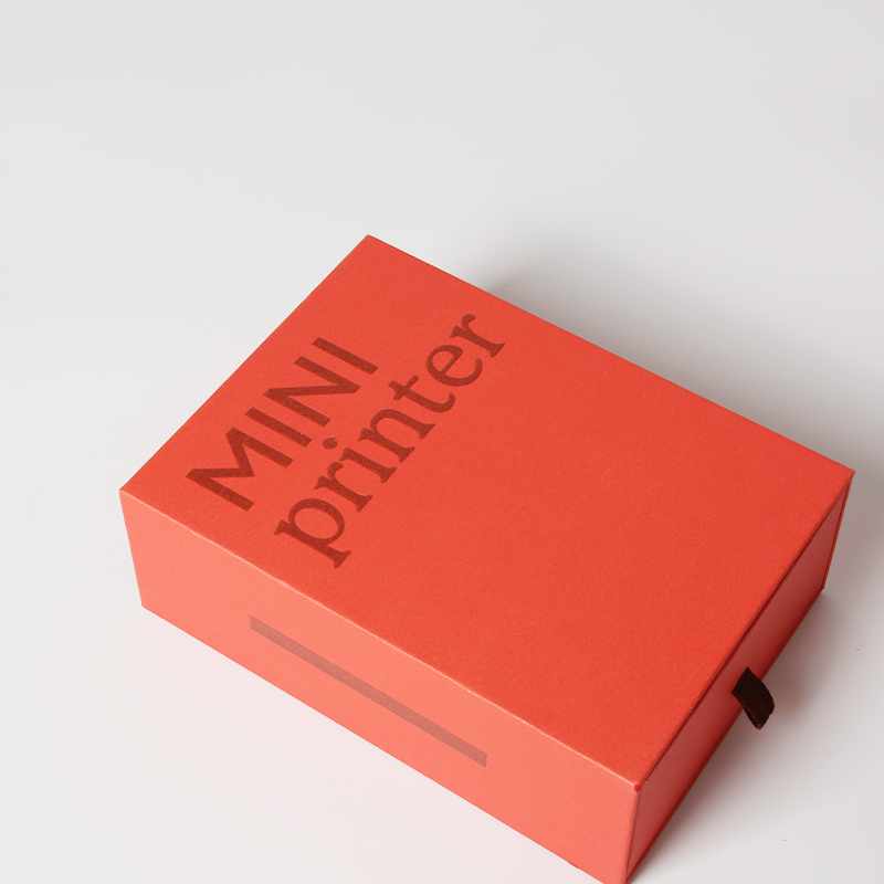 Custom Printed Cardboard Drawer Box Packaging With Embossing Logo And EVA Insert