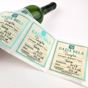 Quality Custom Wine Label Premium Texture Paper Wine Bottle Packaging Labels UV Printing Foil Stamping Wine Bottles Labels wholesale