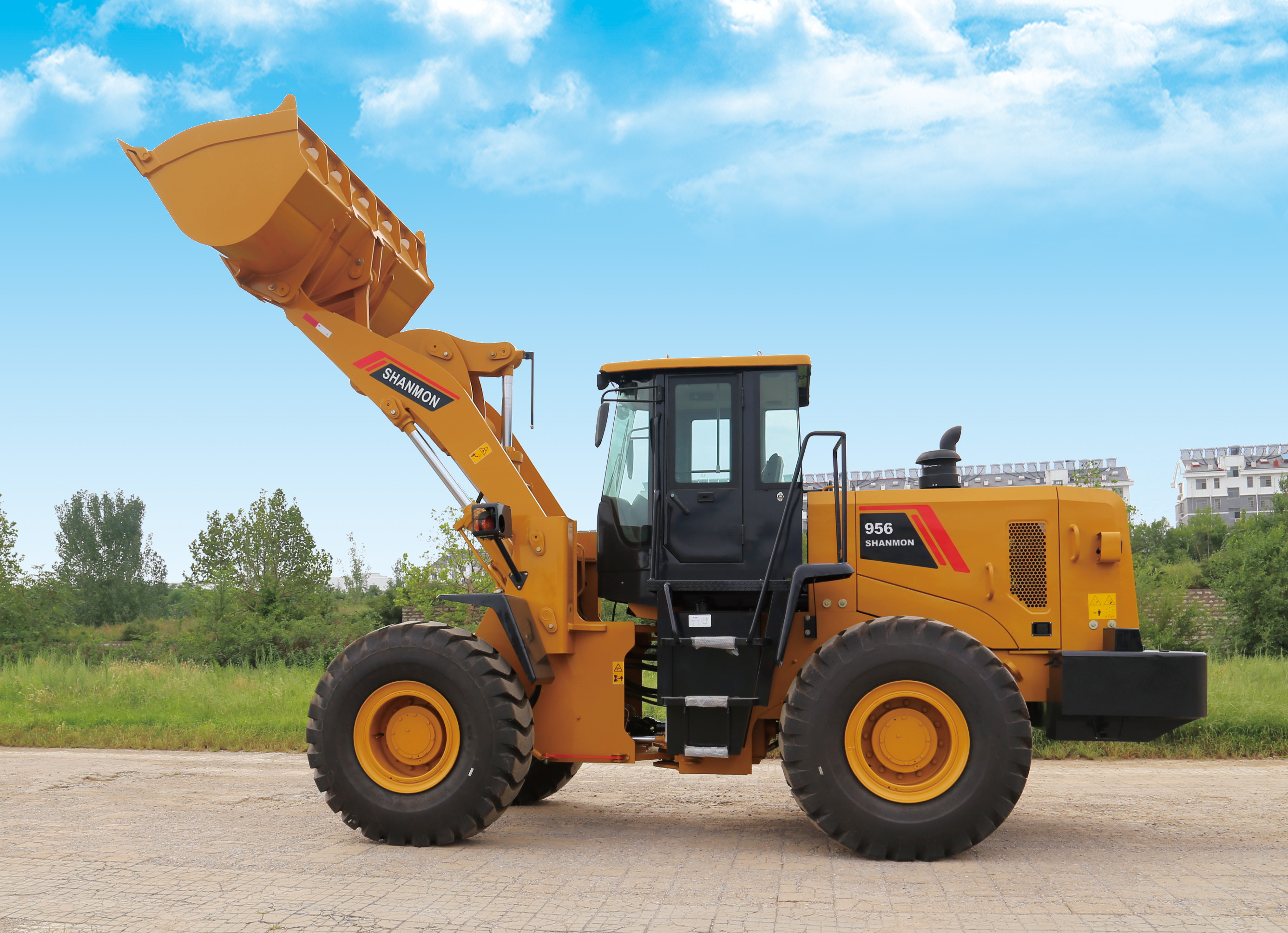 Long Lifetime SNSC 2024 Wheel Loader 0.48cbm with Xiandai Hydraulic Cylinder and YUCHAI Engine