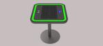 Embedded Light LiFePO4 30W 20Ah Wireless Charging Coffee Table
