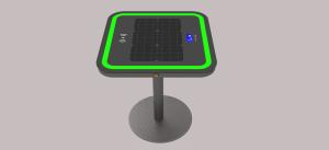 Quality Embedded Light LiFePO4 30W 20Ah Wireless Charging Coffee Table wholesale