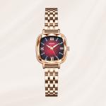Stainless Steel Quartz Women'S Bracelet Watches Waterproof Square Quartz Watch