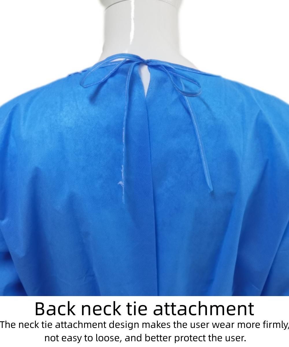 CE Standard SMS Disposable Isolation Gowns Patient Gown Surgical Gown with Level1/2/3