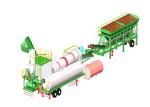 Mobile Mini Asphalt Drum Mix Plant Automatic Lubrication 12 Months Warranty