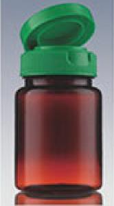 Quality PET Empty Plastic Screw Top Bottles , 70g Flip Top Plastic Bottles Stick Label wholesale