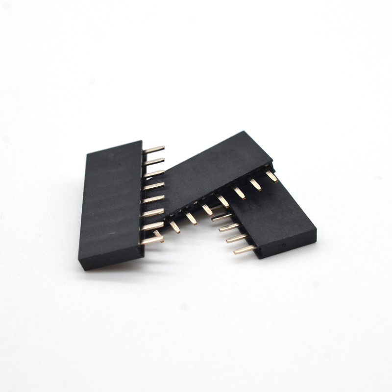 Female Header Wire Harness Connectors Single Row 2.54mm Pitch Connector 8.5mm Height