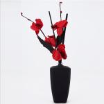 Chinese Orchid Creamic Glass Bottle Reed Diffuser With Natural Rattan Sticks