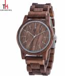 Unisex Timekeepr Wooden Wrist Watch , Red Sandalwood Watch Miyota Movement