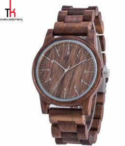 Quality Unisex Timekeepr Wooden Wrist Watch , Red Sandalwood Watch Miyota Movement wholesale