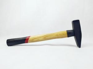 Quality DIN standard carbon steel materials Machinist Hammer with double colors wooden handle wholesale