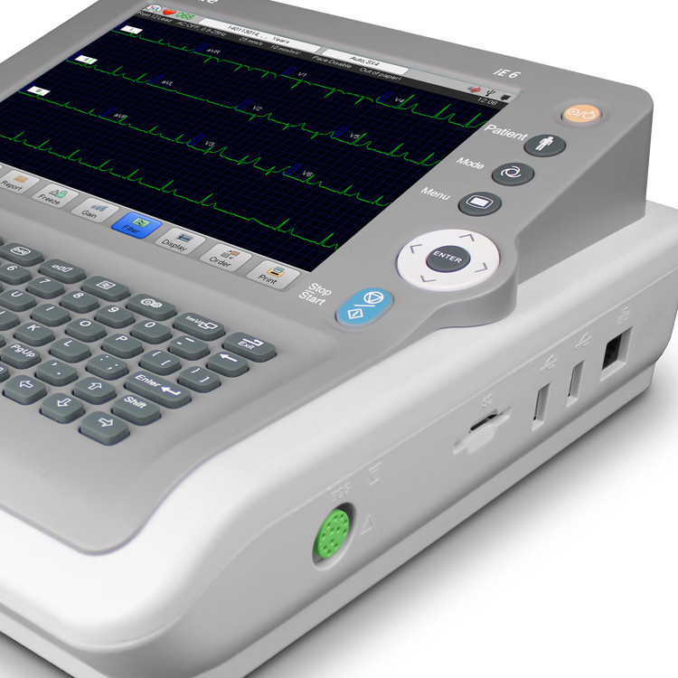 Portable Six Channel Ecg Machine Class III 12 Lead Ekg Machine