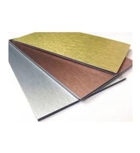 Quality 0.15mm 6mm Brushed Aluminum Composite Panel Alloy Sheet 1250x2440mm PE Core wholesale