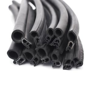 Quality Water Resistant Clip on U Profile Rubber Seal Foam Bulb Glass Edge Trim for Car Door wholesale