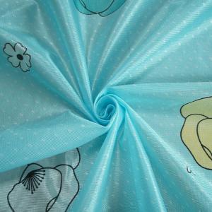 Quality 70g Sky Blue Color Printing Polyester Mattress Fabric Heat Resistance wholesale