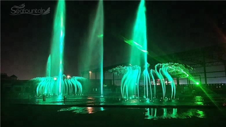 Outdoor Musical Floating Fountain High Spray Garden Water Fountain