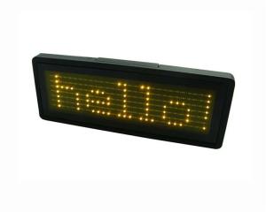 Quality LED Name Badge Sign Yellow color B729TY wholesale