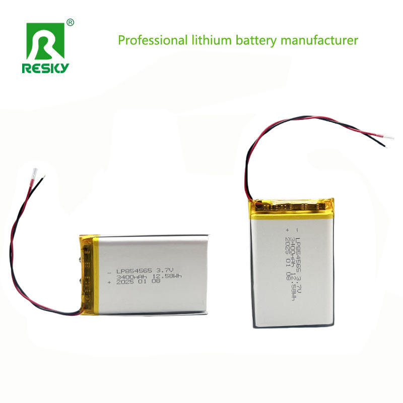 854565 Lithium Polymer Battery Cell 3400mAh 3.7V Pouch Lipo Li-Polymer Batteries